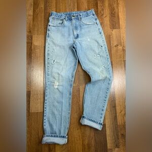 Carhartt Y2K Men’s 31x32 Distressed Denim Blue Jeans